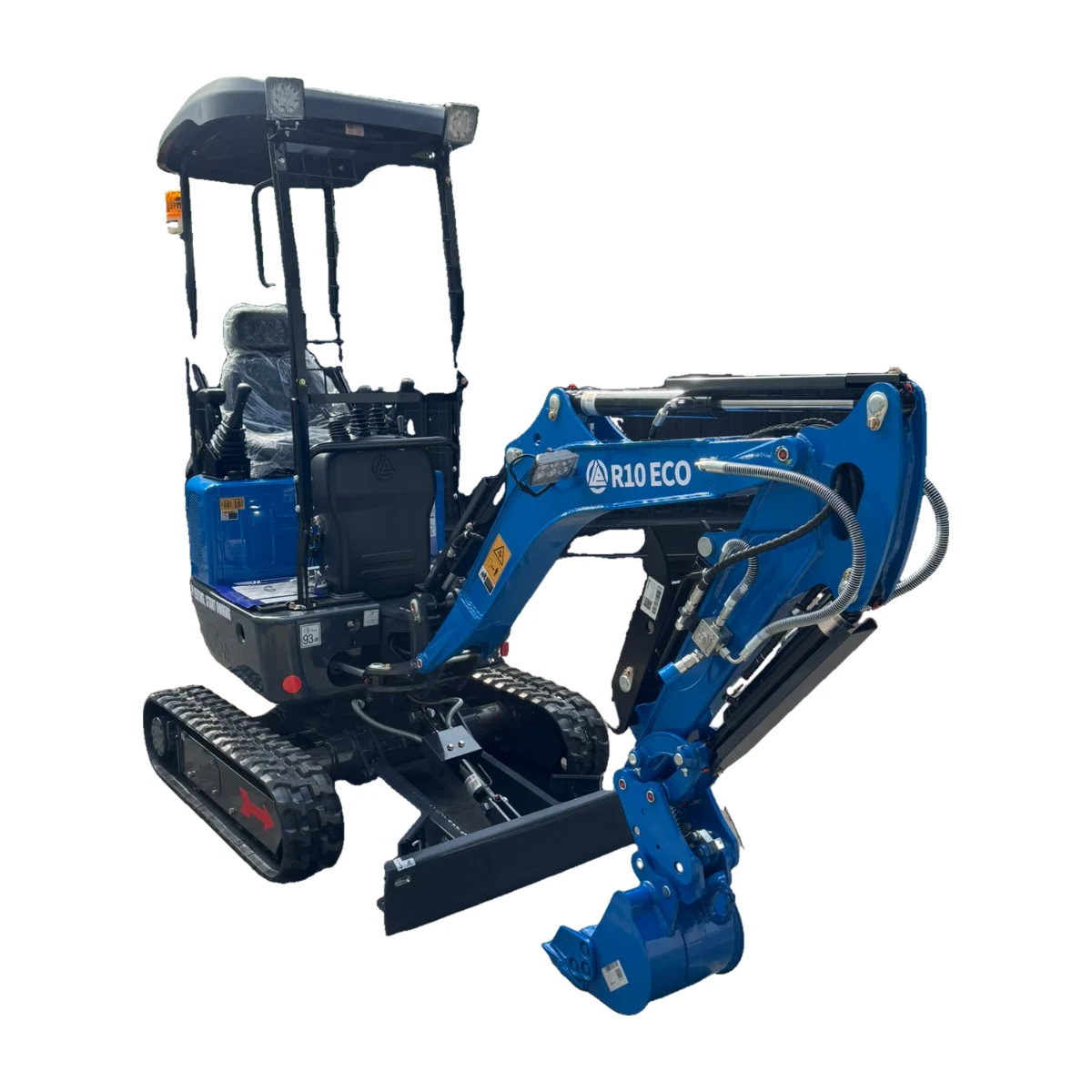 Rippa R10 ECO Kubota minigraver 1000 kg op witte achtergrond